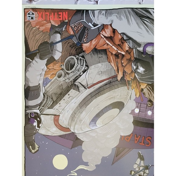 Los Angeles LA Kings Lost In Space Poster Print Netflix NHL SGA Dave Kloc New - Picture 3 of 5